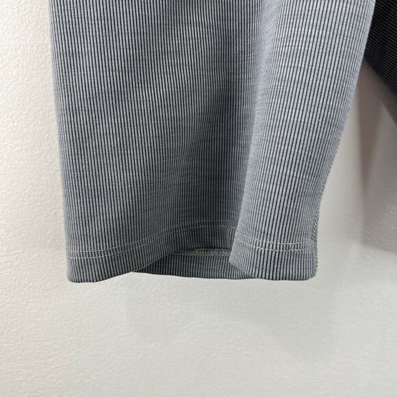 BEYOND YOGA Heather Rib High Waisted Biker Shorts Gray 7" Inseam USA Active S - Picture 3 of 6